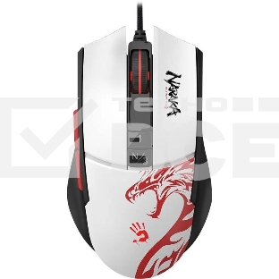 Мышь проводная A4Tech Bloody L65 Max белый, 12000 dpi, USB, кнопки - 7