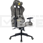 Кресло игровое Zombie 51 серый Light-19 крестов. металл, фото10