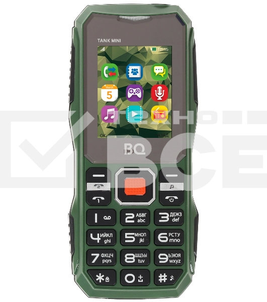 Мобильный телефон BQ 1842 Tank mini темно-зеленый