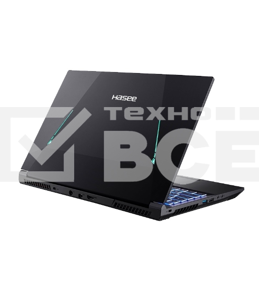 Ноутбук HASEE Z7D6 FHD i7-12650H 16Gb SSD 512Gb NVIDIA RTX 4050 для ноутбуков 6Gb 15,6 FHD IPS Cam 53.35Вт*ч No OS Черный Z7D6 FHD