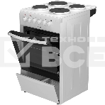 Плита электрическая Darina 1B EM 341 406 W белый/черный, конфорок 4 шт, духовка 50 л, 50 см x 85 см x 56 см, фото3