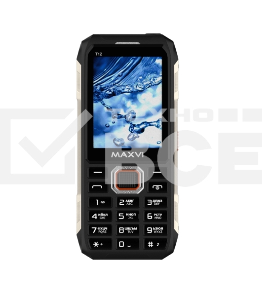 Мобильный телефон Maxvi T12 черный