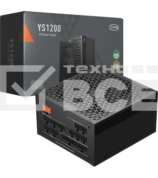 Блок питания  PCCooler P5-YS1200-G1F черный 1200W 80 PLUS  Gold, 135мм, модульный, черный