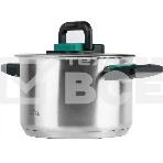 Кастрюля LARA LR02-245 Изумруд 6,4 л, нержавеющая сталь, с крышкой, фото5