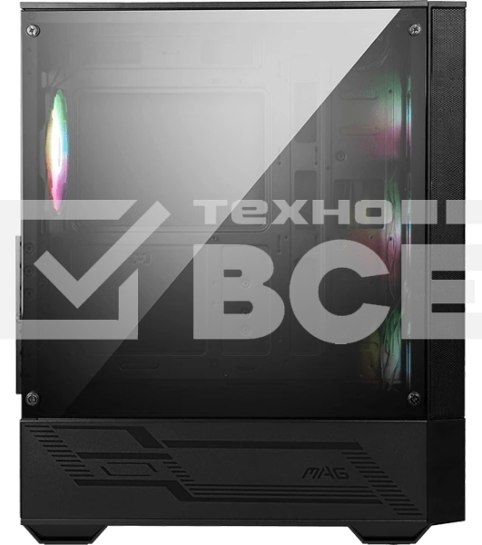 Компьютерный корпус MSI MAG FORGE 112R 2xUSB 3.0, 4x120мм ARGb Fan, ARGb Control Board, Tempered Glass Window, Brown Box (949679)