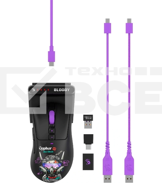 Мышь гибридная A4TECH R73 Ultra Duo чёрный, 20000 dpi, USB Type-A, радиоканал, кнопки - 7