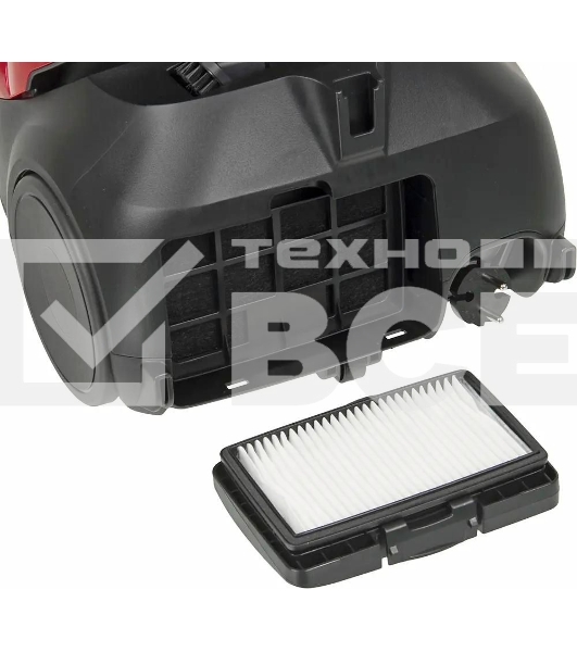 Пылесос Samsung VC20M257AWR красный, 460/2000 Вт, уборка сухая, пылесборник мешок 2.5 л