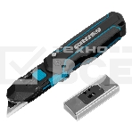 Нож-скребок складной Gross 78891, 19 мм, сменное лезвие, SK2, 5 запас. лезвий, алюмин. корпус, клипса, фото5