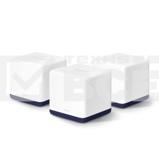 Система Mercusys MESH AC1900 Whole Home Mesh Wi-Fi System, 3× Internal Antennas, 3×GB ports (WAN/LAN) (3-pack)