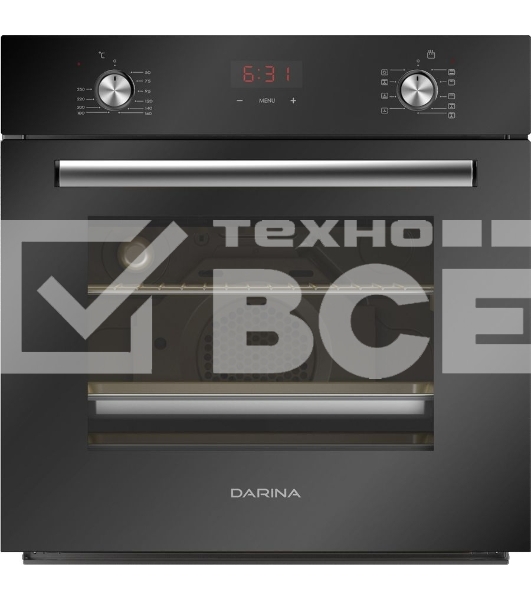 Духовой шкаф электрический Darina 2V5 BDE 112 708 B черный, встраиваемый