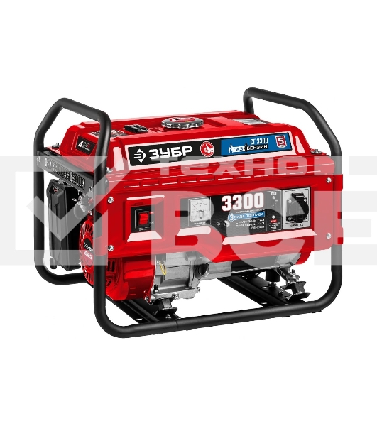 Электрогенератор гибридный Зубр СГ-3300, 3.3 кВт, 72 дБ, 44 кг