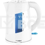 Чайник электрический Hyundai HYK-P2407 1.7л. 2200Вт белый/голубой (корпус: пластик), фото2