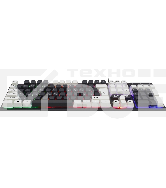 Клавиатура Defender Dark Knight GK-077  проводная, USB, чёрный/белый