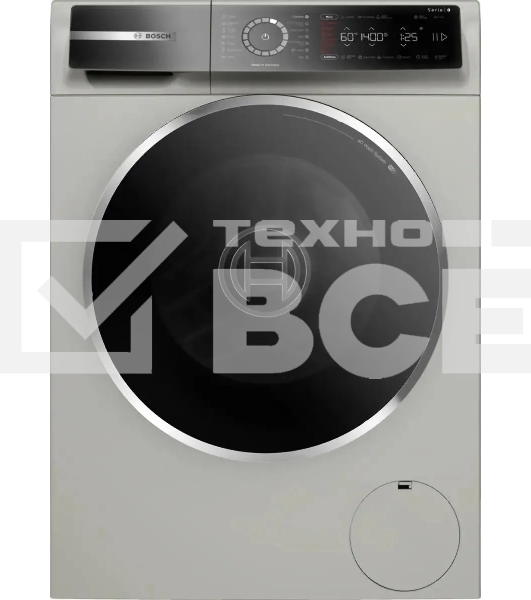 Стиральная машина Bosch Serie 8 WGB2440XME серебро, загрузка фронтальная 9 кг, 1400 об/мин., класс: А+++