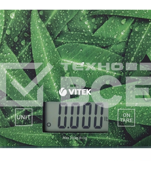 Весы кухонные электронные Vitek VT-8035 макс.вес:10кг рисунок