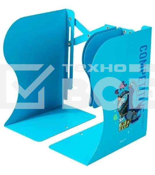 Подставка-ограничитель для книг Deli 78632BLUE 220х114х480мм синий
