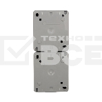 Блок из 2 розеток вертикальный Kranz INDUSTRIAL открытой установки с заземлением, IP54 серый, фото3