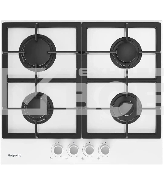 Газовая варочная панель Hotpoint HG 61F/WH, независимая, белый