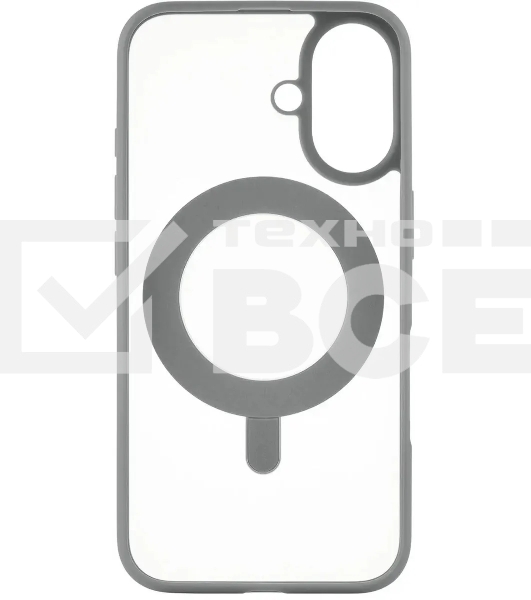 Чехол (клип-кейс) uBear для Apple iPhone 16 Clip 360 with MagSafe серый (CS438GR61RG-I24M)