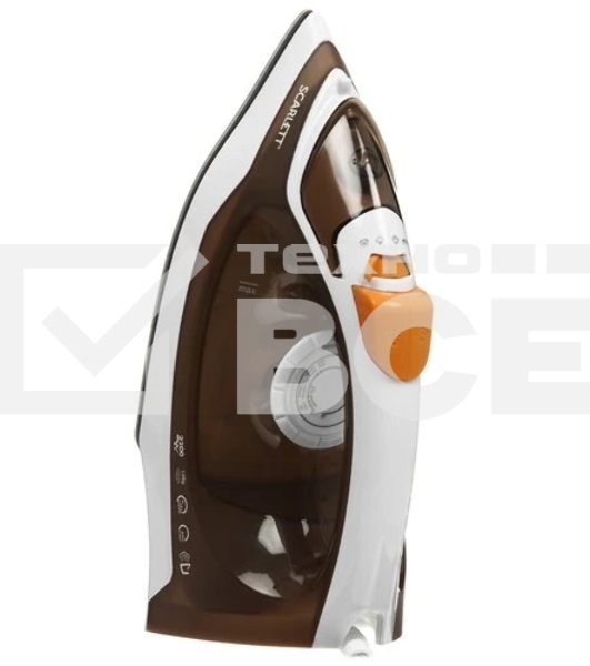 Утюг Scarlett SC-SI30K47, 2200Вт, коричневый/белый