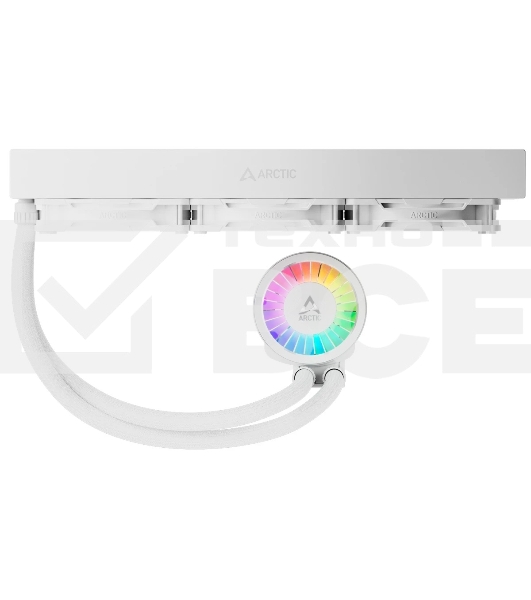 Система жидкостного охлаждения Arctic Cooling Liquid Freezer III Pro 360 ARGB Whte ACFRE00188A белый 120мм алюминий+медь 2500rpm 31db 4-pin