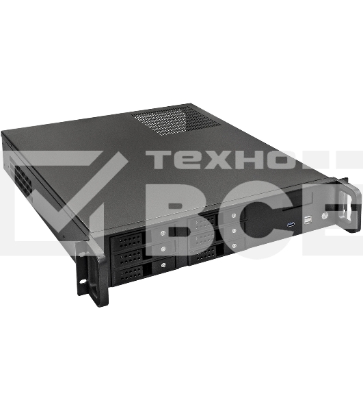 Серверный корпус ExeGate Pro 2U480-HS06 (RM 19', высота 2U, глубина 480, БП 600ADS, 6xHotSwap, USB)