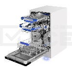 Посудомоечная машина Maunfeld MLP45230 Light Beam, белый, 44.8 см, 10 компл., 47 дБ, класс A++, фото2