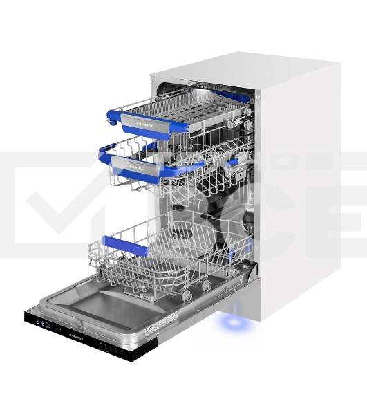 Посудомоечная машина Maunfeld MLP45230 Light Beam, белый, 44.8 см, 10 компл., 47 дБ, класс A++