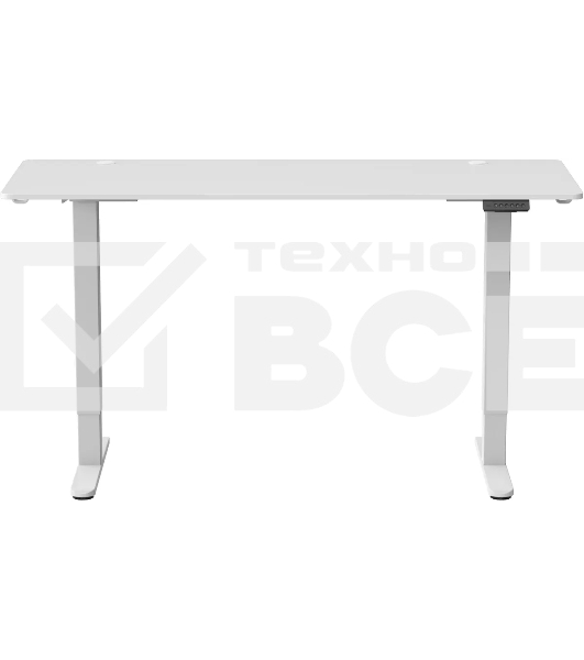 Стол для компьютера Cactus CS-EDL-WWT столешница ДСП, белый каркас белый