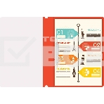 Папка-скоросшиватель Silwerhof Eco A4 прозрач.верх.лист пластик красный, фото4