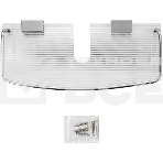 Полка для принадлежностей прямая BRIMIX 14101, для душевых стоек, с бортиком, антивандальная, из оргстекла, фото3