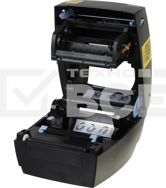 Термопринтер Mertech MPRINT TLP100 TERRA NOVA (для печ.накл.) стационарный черный