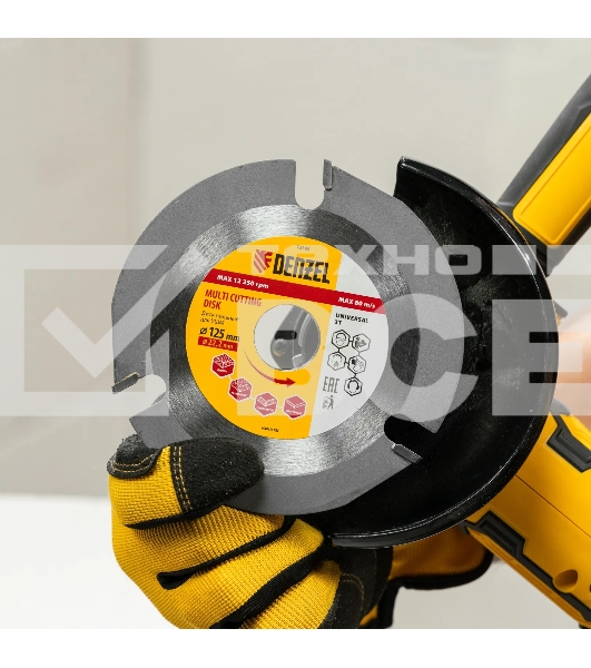 Диск пильный для УШМ Denzel мультирез, 125 х 22,2 мм
