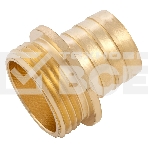 Штуцер для шланга Denzel 1' с наружной резьбой G1', фото 1