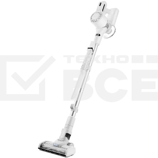 Пылесос вертикальный Kitfort КТ-5117 белый, питание от аккумулятора,  50 Вт, уборка сухая, пылесборник 0,5 л