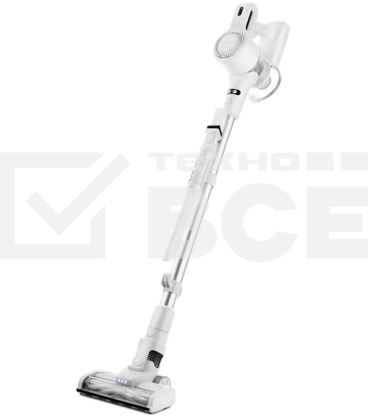 Пылесос вертикальный Kitfort КТ-5117 белый, питание от аккумулятора,  50 Вт, уборка сухая, пылесборник 0,5 л