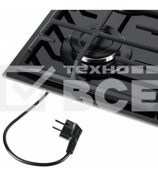 Газовая варочная панель Maunfeld EGHG.64.6CB/G, 4 конфорки, закаленное стекло, черный