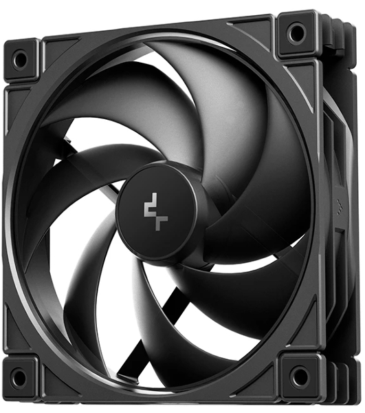 Вентилятор для корпуса Deepcool FD12 V2 120х120x25 черный 4-pin 35.6дБ (R-FD12V2-BKNPN1-G) Ret