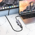 Док-станция Hoco HB28, USB Type-C, USB 3.0/PD100W/SD/TF/USB 2.0/HDMI, USB Type-C, фото3