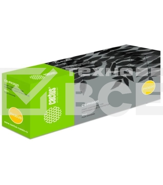 Картридж лазерный Cactus CS-PH3020X 106R03048 черный (3000стр.) для Xerox Phaser 3020/3020BI