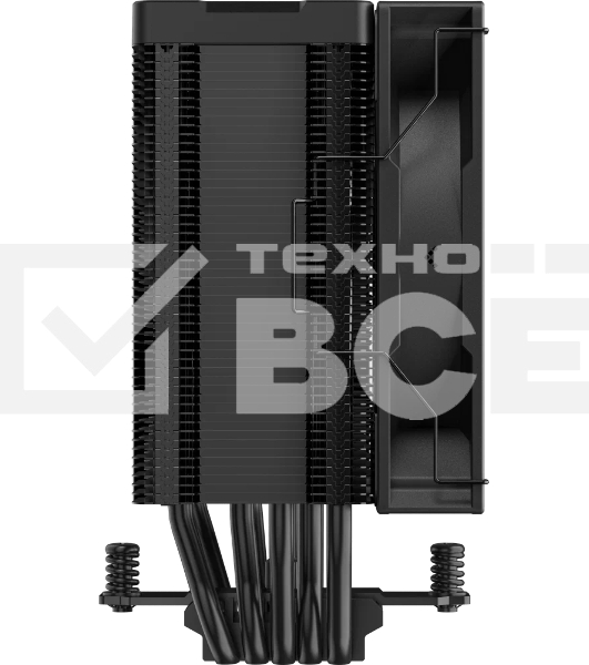 Кулер для процессора DEEPCOOL AG500 DIGITAL ARGB черный, 120 мм, алюминий/медь, 1950 об/мин, 29.4 дБ, 4 pin, 240 Вт, 158 мм