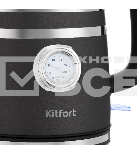 Чайник электрический Kitfort КТ-670-1 1.7л. 2200Вт графит (корпус: металл)