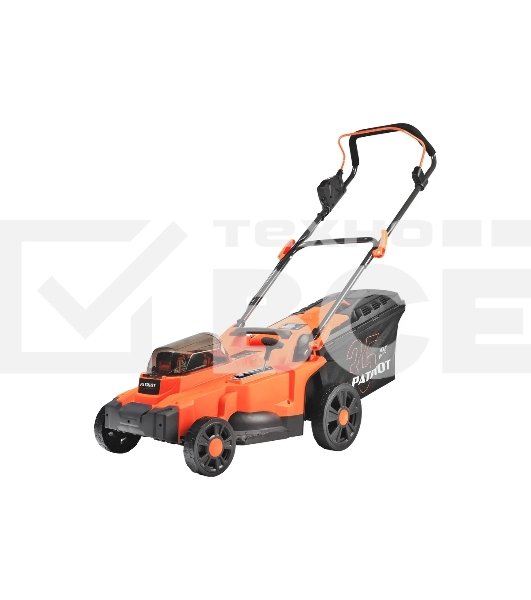Газонокосилка аккумуляторная PATRIOT CM 440 2*21В UES, без акб и зу, бесщеточ, 37см, трав 35л пласт+мульчирование, центр. подъём 6 уровней (25-75), пласт дека