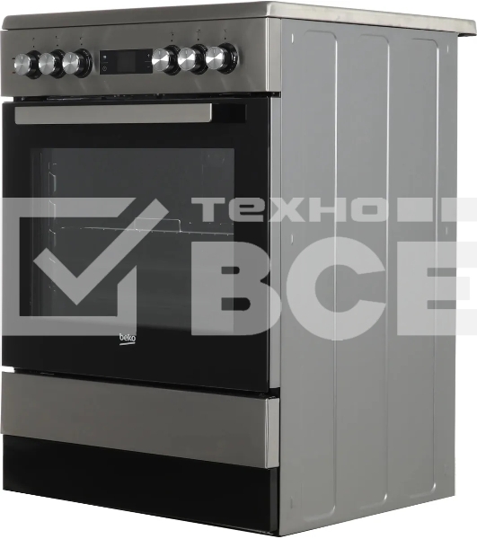 Плита электрическая Beko FSE67310GX черный, конфорок 4 шт, духовка 66 л, 60 см x 85 см x 60 см