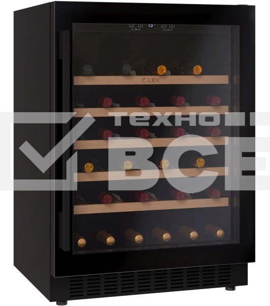 Винный шкаф LEX LWD6054BL 1-нокамерн. черный