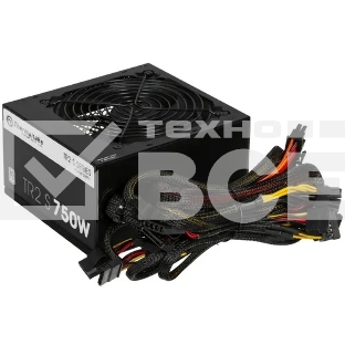 Блок питания Thermaltake ATX TR2 S, 750Вт, 80 PLUS WHITE, 120мм, черный