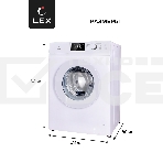 Стиральная машина LEX LWM08012WID (CHKO100008) белый, загрузка фронтальная 8 кг, 1200 об/мин., класс: A+++, фото10