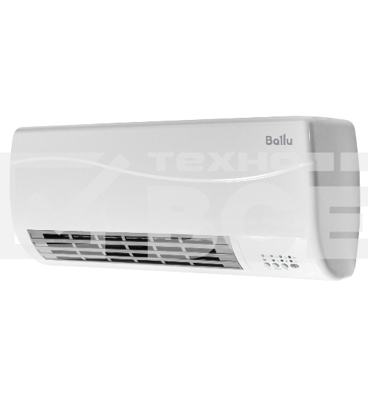 Тепловентилятор Ballu BFH/W-102W, белый, 2000 Вт, 25 м2, таймер