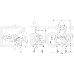 Кресло игровое Cactus CS-CHR-0099BLR черный/красный, сиденье черный/красный, эко.кожа, с подголов. крестовина металл, пластик черный, фото13