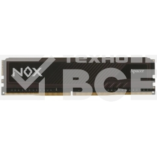 Оперативная память Apacer Nox, DDR4, 8GB (1x8 GB), 2666 MHz, CL16, DIMM, радиатор, черный
